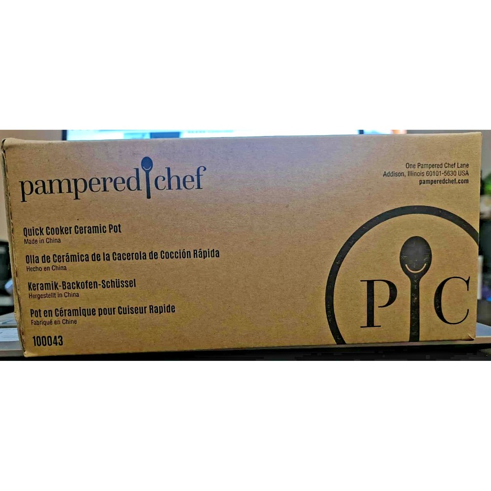 Pampered Chef Ceramic Pot #100043 For Quick Cooker